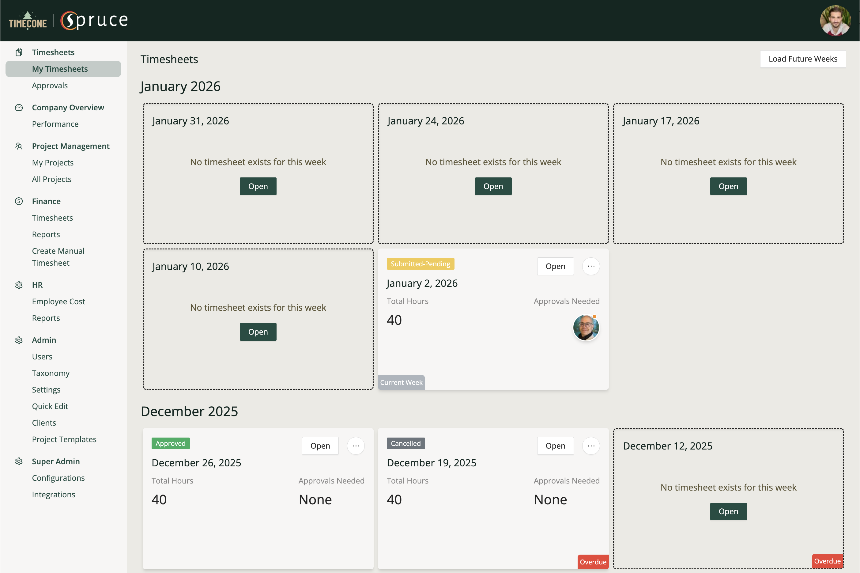 Timesheet Management